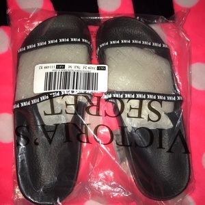 Pink Victoria Secret medium slides